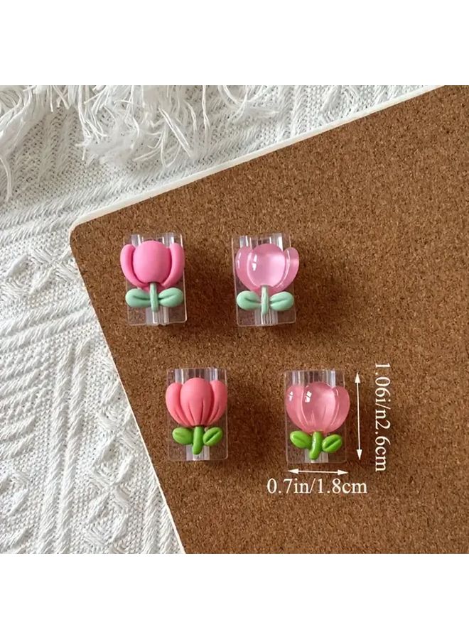 USB Cable Protector Tulip Petal Design Anti Break Wire Organizer For iPhone Type C - Image 2